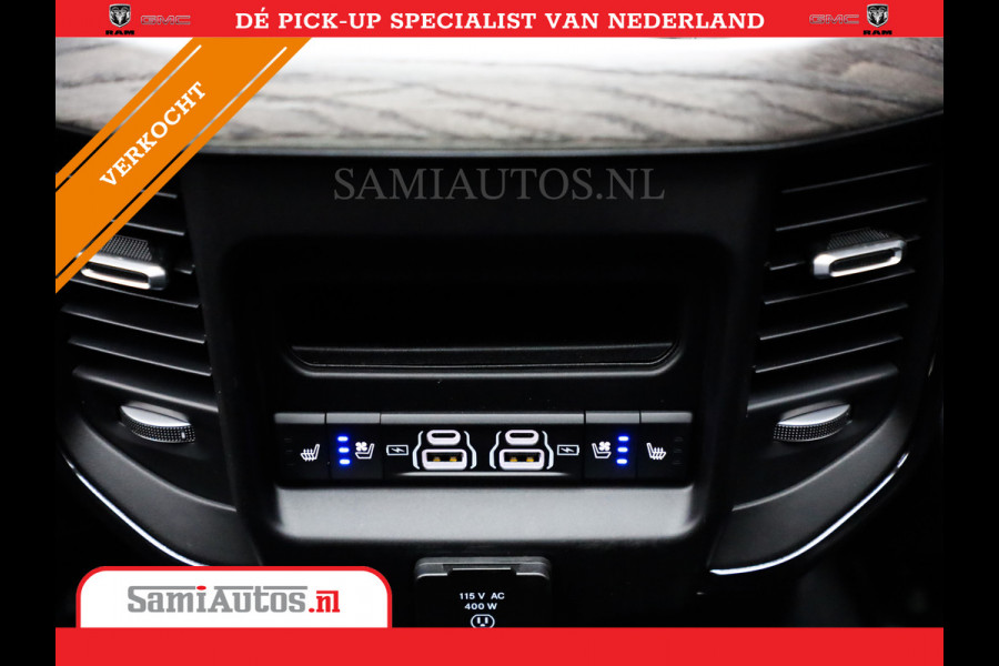 Dodge Ram 1500 LIMITED NIGHT 540PK 706 Nm 2025 | HIGH OUTPUT | XB9 | MASSAGE | BOM VOL | CREW CAB | DUBBELE CABINE | GRIJSKENTEKEN | DE MEEST LUXUEUZE en BEGEERDE Pick-up | VOORRAAD NR 2301 - 7424