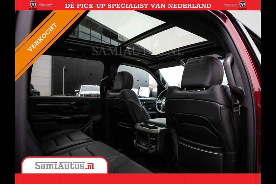 Dodge Ram 1500 LIMITED NIGHT 540PK 706 Nm 2025 | HIGH OUTPUT | XB9 | MASSAGE | BOM VOL | CREW CAB | DUBBELE CABINE | GRIJSKENTEKEN | DE MEEST LUXUEUZE en BEGEERDE Pick-up | VOORRAAD NR 2301 - 7424