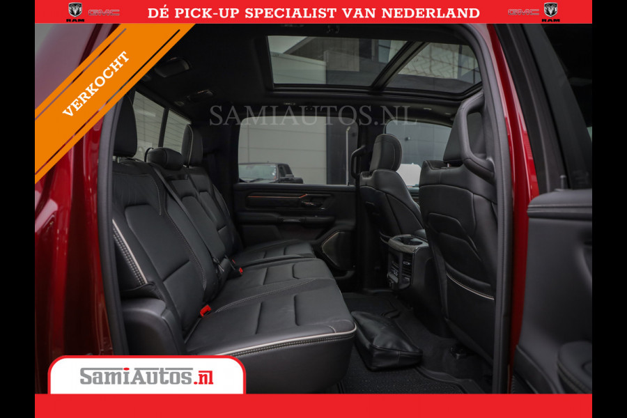 Dodge Ram 1500 LIMITED NIGHT 540PK 706 Nm 2025 | HIGH OUTPUT | XB9 | MASSAGE | BOM VOL | CREW CAB | DUBBELE CABINE | GRIJSKENTEKEN | DE MEEST LUXUEUZE en BEGEERDE Pick-up | VOORRAAD NR 2301 - 7424