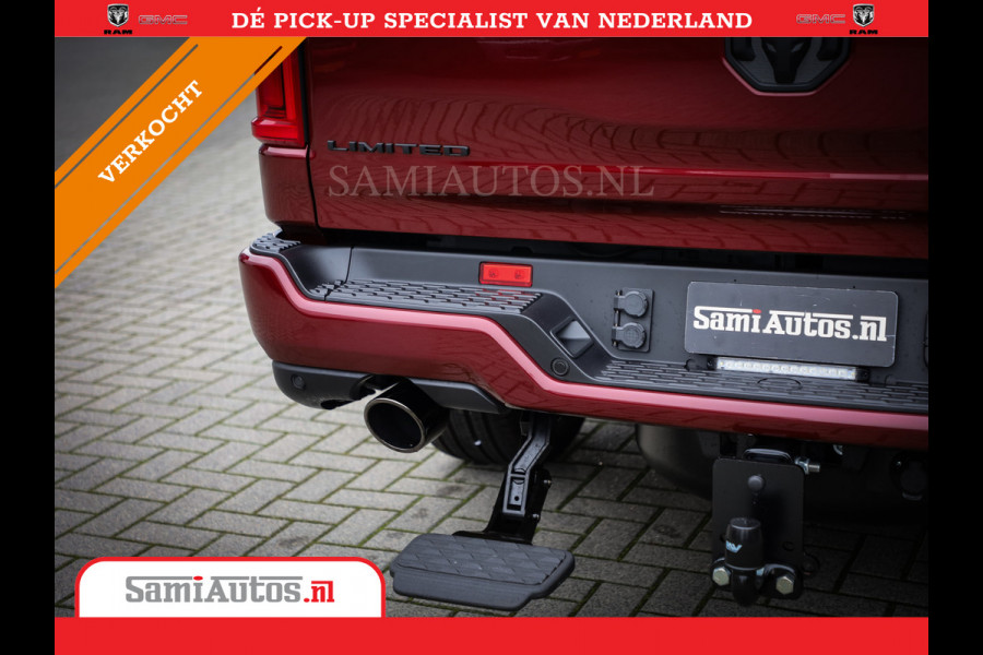 Dodge Ram 1500 LIMITED NIGHT 540PK 706 Nm 2025 | HIGH OUTPUT | XB9 | MASSAGE | BOM VOL | CREW CAB | DUBBELE CABINE | GRIJSKENTEKEN | DE MEEST LUXUEUZE en BEGEERDE Pick-up | VOORRAAD NR 2301 - 7424