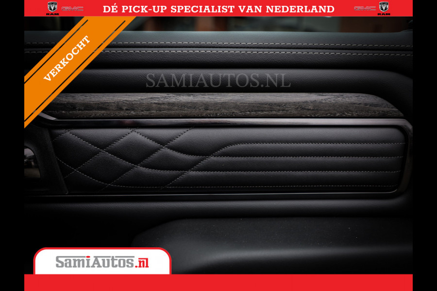 Dodge Ram 1500 LIMITED NIGHT 540PK 706 Nm 2025 | HIGH OUTPUT | XB9 | MASSAGE | BOM VOL | CREW CAB | DUBBELE CABINE | GRIJSKENTEKEN | DE MEEST LUXUEUZE en BEGEERDE Pick-up | VOORRAAD NR 2301 - 7424
