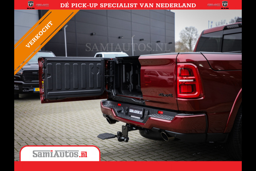 Dodge Ram 1500 LIMITED NIGHT 540PK 706 Nm 2025 | HIGH OUTPUT | XB9 | MASSAGE | BOM VOL | CREW CAB | DUBBELE CABINE | GRIJSKENTEKEN | DE MEEST LUXUEUZE en BEGEERDE Pick-up | VOORRAAD NR 2301 - 7424
