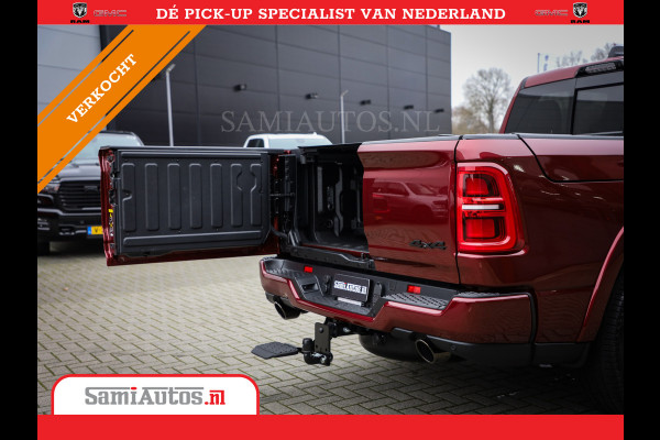Dodge Ram 1500 LIMITED NIGHT 540PK 706 Nm 2025 | HIGH OUTPUT | XB9 | MASSAGE | BOM VOL | CREW CAB | DUBBELE CABINE | GRIJSKENTEKEN | DE MEEST LUXUEUZE en BEGEERDE Pick-up | VOORRAAD NR 2301 - 7424