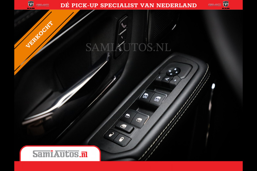Dodge Ram 1500 LIMITED NIGHT 540PK 706 Nm 2025 | HIGH OUTPUT | XB9 | MASSAGE | BOM VOL | CREW CAB | DUBBELE CABINE | GRIJSKENTEKEN | DE MEEST LUXUEUZE en BEGEERDE Pick-up | VOORRAAD NR 2301 - 7424
