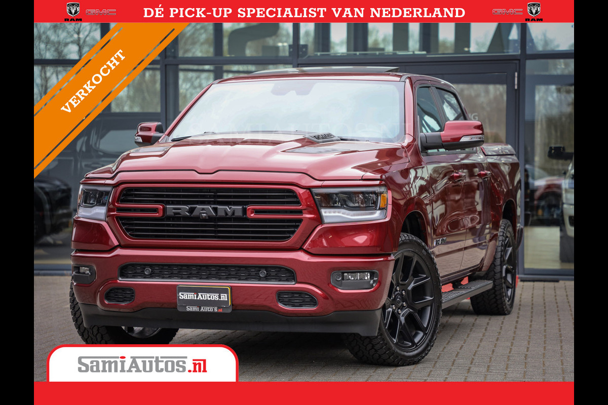 Dodge Ram 1500 SPORT | MARGE BTW VRIJ | MWK KLEP | ADAPTIVE CRUISE | 5.7 V8 HEMI 4X4 | PANORAMA DAK | 360 CAMERA RONDOM ZICHT | DUBBELE CABINE | 5 PERSOONS | LET OP! UNIEK BTW VRIJ MARGE ! Dodge Ram 1500 SPORT | MARGE BTW VRIJ | MWK KLEP | ADAPTIVE CRUISE | 5.7 V8 HEMI 4X4 | PANORAMA DAK | 360 CAMERA RONDOM ZICHT | DUBBELE CABINE | 5 PERSOONS | LET OP! UNIEK BTW VRIJ MARGE !