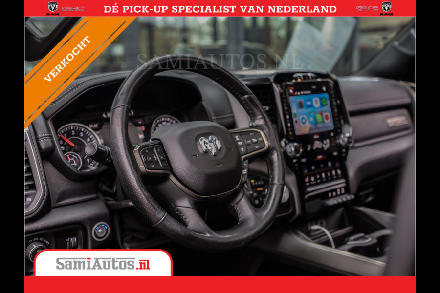 Dodge Ram 1500 SPORT | MARGE BTW VRIJ | MWK KLEP | ADAPTIVE CRUISE | 5.7 V8 HEMI 4X4 | PANORAMA DAK | 360 CAMERA RONDOM ZICHT | DUBBELE CABINE | 5 PERSOONS | LET OP! UNIEK BTW VRIJ MARGE !