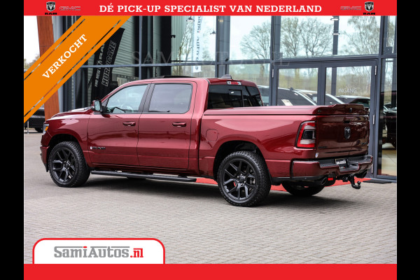 Dodge Ram 1500 SPORT | MARGE BTW VRIJ | MWK KLEP | ADAPTIVE CRUISE | 5.7 V8 HEMI 4X4 | PANORAMA DAK | 360 CAMERA RONDOM ZICHT | DUBBELE CABINE | 5 PERSOONS | LET OP! UNIEK BTW VRIJ MARGE !