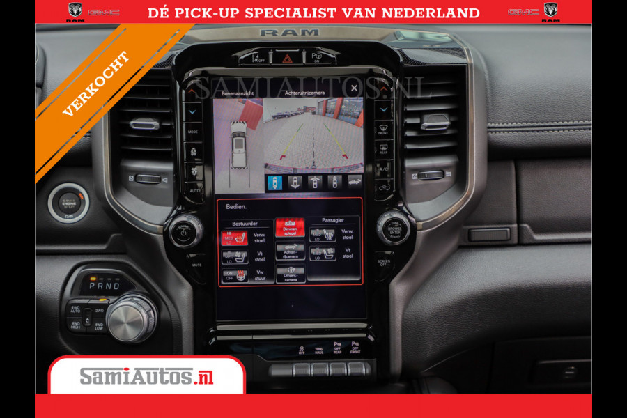 Dodge Ram 1500 SPORT | MARGE BTW VRIJ | MWK KLEP | ADAPTIVE CRUISE | 5.7 V8 HEMI 4X4 | PANORAMA DAK | 360 CAMERA RONDOM ZICHT | DUBBELE CABINE | 5 PERSOONS | LET OP! UNIEK BTW VRIJ MARGE !