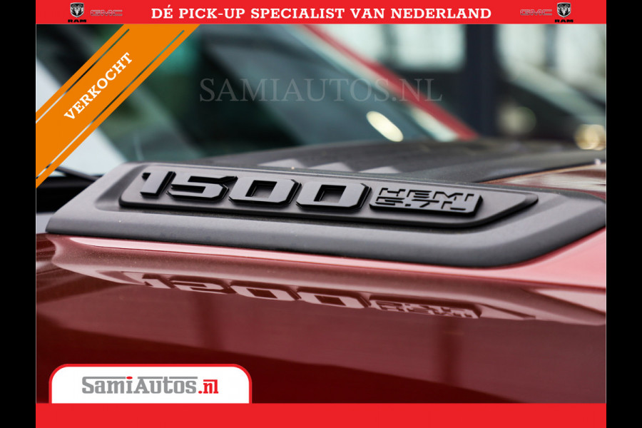 Dodge Ram 1500 SPORT | MARGE BTW VRIJ | MWK KLEP | ADAPTIVE CRUISE | 5.7 V8 HEMI 4X4 | PANORAMA DAK | 360 CAMERA RONDOM ZICHT | DUBBELE CABINE | 5 PERSOONS | LET OP! UNIEK BTW VRIJ MARGE !