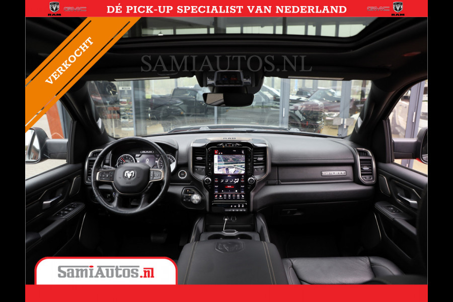 Dodge Ram 1500 SPORT | MARGE BTW VRIJ | MWK KLEP | ADAPTIVE CRUISE | 5.7 V8 HEMI 4X4 | PANORAMA DAK | 360 CAMERA RONDOM ZICHT | DUBBELE CABINE | 5 PERSOONS | LET OP! UNIEK BTW VRIJ MARGE !