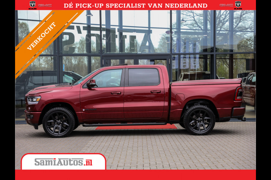 Dodge Ram 1500 SPORT | MARGE BTW VRIJ | MWK KLEP | ADAPTIVE CRUISE | 5.7 V8 HEMI 4X4 | PANORAMA DAK | 360 CAMERA RONDOM ZICHT | DUBBELE CABINE | 5 PERSOONS | LET OP! UNIEK BTW VRIJ MARGE !