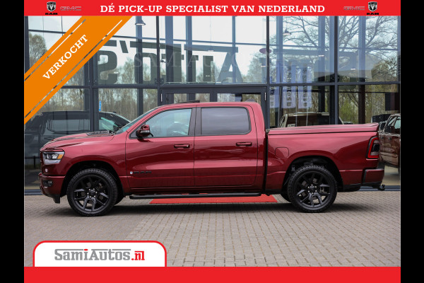 Dodge Ram 1500 SPORT | MARGE BTW VRIJ | MWK KLEP | ADAPTIVE CRUISE | 5.7 V8 HEMI 4X4 | PANORAMA DAK | 360 CAMERA RONDOM ZICHT | DUBBELE CABINE | 5 PERSOONS | LET OP! UNIEK BTW VRIJ MARGE !