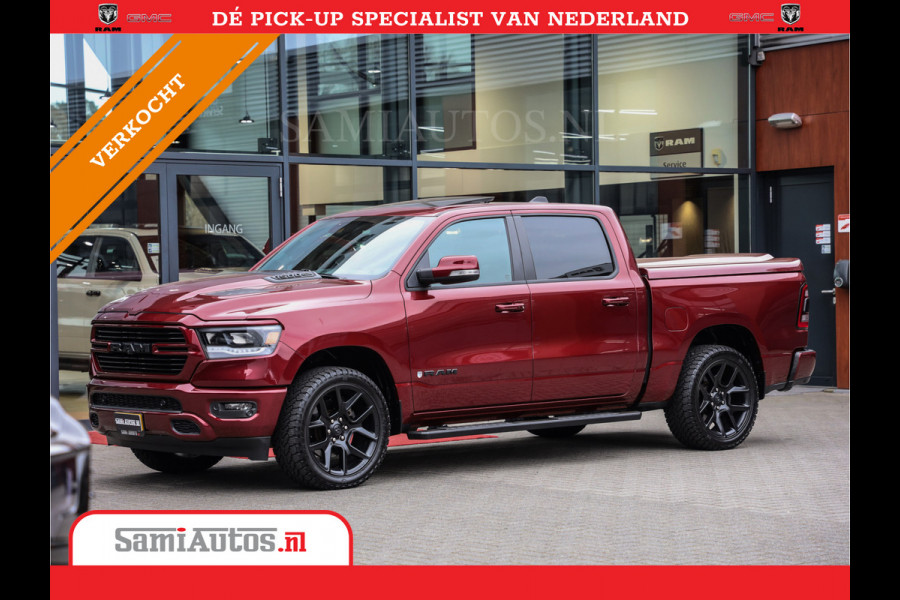 Dodge Ram 1500 SPORT | MARGE BTW VRIJ | MWK KLEP | ADAPTIVE CRUISE | 5.7 V8 HEMI 4X4 | PANORAMA DAK | 360 CAMERA RONDOM ZICHT | DUBBELE CABINE | 5 PERSOONS | LET OP! UNIEK BTW VRIJ MARGE !