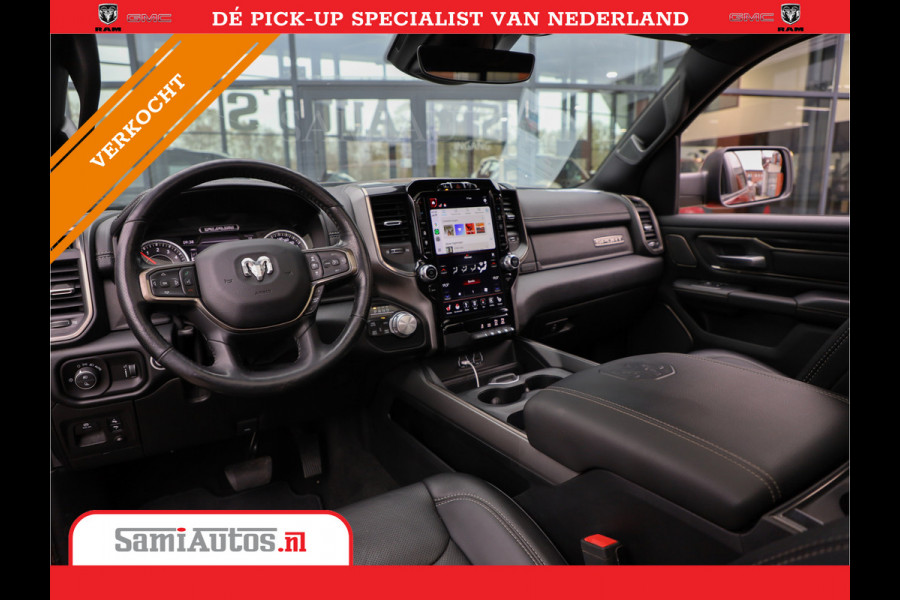 Dodge Ram 1500 SPORT | MARGE BTW VRIJ | MWK KLEP | ADAPTIVE CRUISE | 5.7 V8 HEMI 4X4 | PANORAMA DAK | 360 CAMERA RONDOM ZICHT | DUBBELE CABINE | 5 PERSOONS | LET OP! UNIEK BTW VRIJ MARGE !