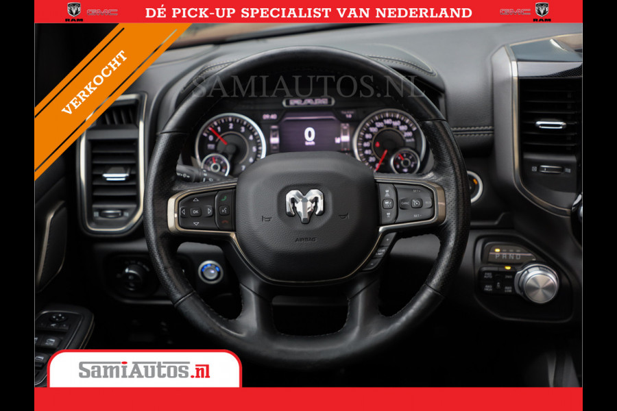 Dodge Ram 1500 SPORT | MARGE BTW VRIJ | MWK KLEP | ADAPTIVE CRUISE | 5.7 V8 HEMI 4X4 | PANORAMA DAK | 360 CAMERA RONDOM ZICHT | DUBBELE CABINE | 5 PERSOONS | LET OP! UNIEK BTW VRIJ MARGE !