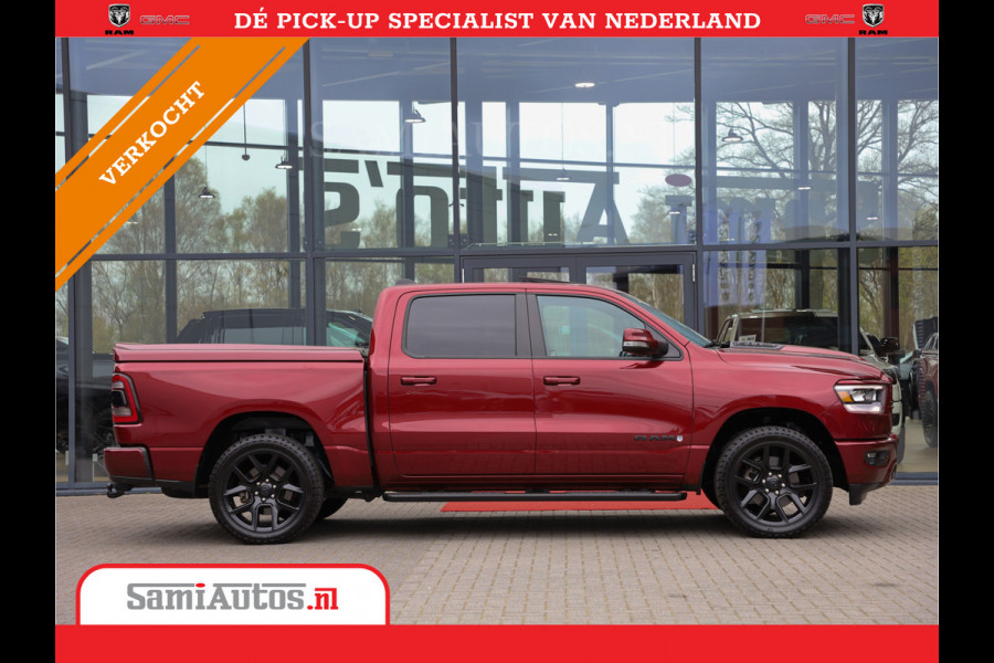 Dodge Ram 1500 SPORT | MARGE BTW VRIJ | MWK KLEP | ADAPTIVE CRUISE | 5.7 V8 HEMI 4X4 | PANORAMA DAK | 360 CAMERA RONDOM ZICHT | DUBBELE CABINE | 5 PERSOONS | LET OP! UNIEK BTW VRIJ MARGE !