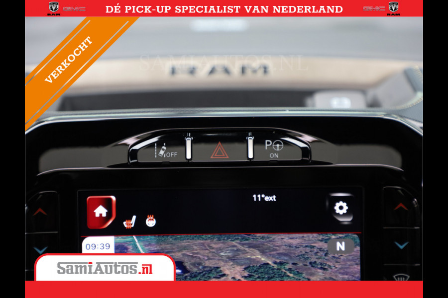 Dodge Ram 1500 SPORT | MARGE BTW VRIJ | MWK KLEP | ADAPTIVE CRUISE | 5.7 V8 HEMI 4X4 | PANORAMA DAK | 360 CAMERA RONDOM ZICHT | DUBBELE CABINE | 5 PERSOONS | LET OP! UNIEK BTW VRIJ MARGE !