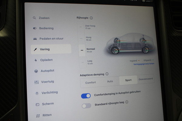 Tesla Model S 100D Performance Autopilot ACC Panodak Leer 360 Elektr. achterklep LM velgen PDC Lane Stuurverwarming Stoelverwarming voor en achter Alcantara hemel