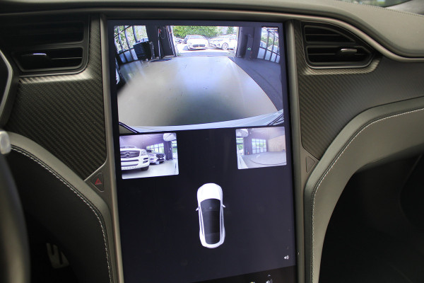 Tesla Model S 100D Performance Autopilot ACC Panodak Leer 360 Elektr. achterklep LM velgen PDC Lane Stuurverwarming Stoelverwarming voor en achter Alcantara hemel