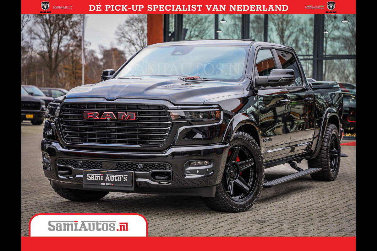 Dodge Ram 1500 Night Premium | Full Option | De Meest Luxe Pick-Up in zijn Klasse | Comfortabele Dubbele Cabine met Royale 5 Zitplaatsen | BPM vrij | Nu Leverbaar uit Voorraad | Voorraad Nr 2200 - 0886 Dodge Ram 1500 Night Premium | Full Option | De Meest Luxe Pick-Up in zijn Klasse | Comfortabele Dubbele Cabine met Royale 5 Zitplaatsen | BPM vrij | Nu Leverbaar uit Voorraad | Voorraad Nr 2200 - 0886