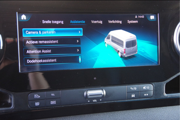 Mercedes-Benz Sprinter 319 3.0 CDI V6 L2H2 AUT. LED, LEDER, 3.5T TREKHAAK, ADAPT. CRUISE, 360 CAMERA, MBUX 10'', MISTLAMPEN, CLIMA, PARKEERSENSOREN, AP
