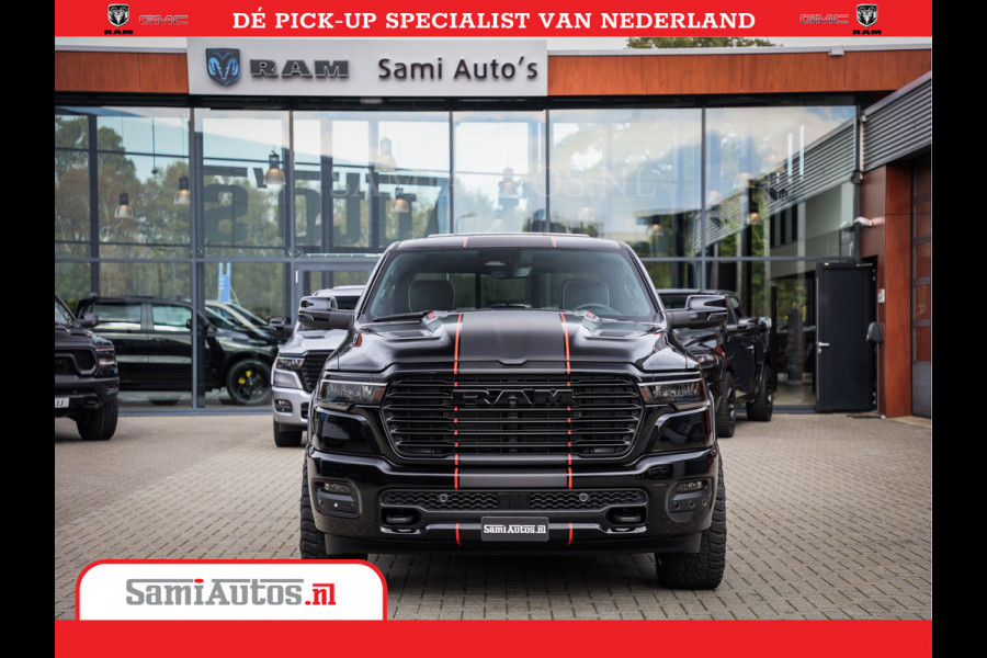Dodge Ram 1500 Night Premium | Full Option | De Meest Luxe Pick-Up in zijn Klasse | Comfortabele Dubbele Cabine met Royale 5 Zitplaatsen | BPM vrij | Nu Leverbaar uit Voorraad | Voorraad Nr 2283 - 3326