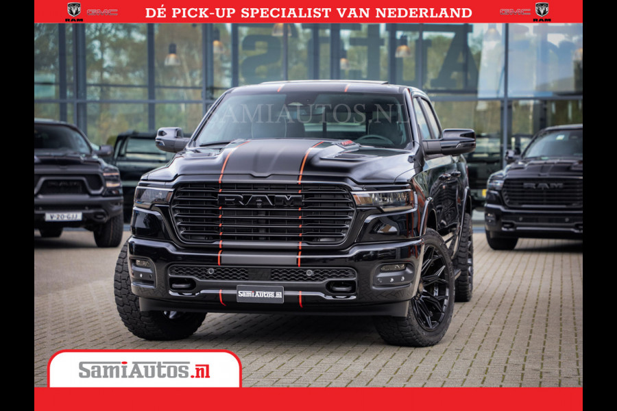 Dodge Ram 1500 Night Premium | Full Option | De Meest Luxe Pick-Up in zijn Klasse | Comfortabele Dubbele Cabine met Royale 5 Zitplaatsen | BPM vrij | Nu Leverbaar uit Voorraad | Voorraad Nr 2283 - 3326