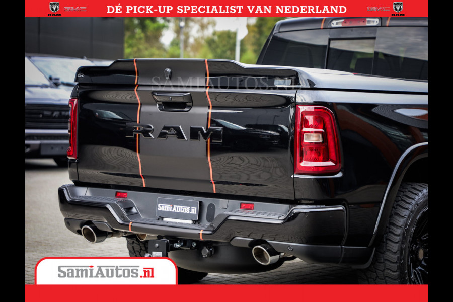 Dodge Ram 1500 Night Premium | Full Option | De Meest Luxe Pick-Up in zijn Klasse | Comfortabele Dubbele Cabine met Royale 5 Zitplaatsen | BPM vrij | Nu Leverbaar uit Voorraad | Voorraad Nr 2283 - 3326