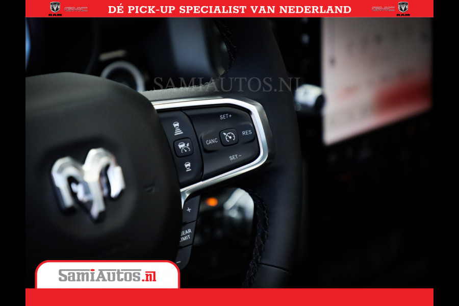 Dodge Ram 1500 Night Premium | Full Option | De Meest Luxe Pick-Up in zijn Klasse | Comfortabele Dubbele Cabine met Royale 5 Zitplaatsen | BPM vrij | Nu Leverbaar uit Voorraad | Voorraad Nr 2283 - 3326