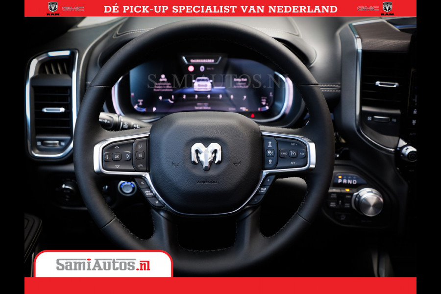 Dodge Ram 1500 Night Premium | Full Option | De Meest Luxe Pick-Up in zijn Klasse | Comfortabele Dubbele Cabine met Royale 5 Zitplaatsen | BPM vrij | Nu Leverbaar uit Voorraad | Voorraad Nr 2283 - 3326