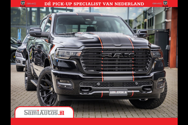 Dodge Ram 1500 Night Premium | Full Option | De Meest Luxe Pick-Up in zijn Klasse | Comfortabele Dubbele Cabine met Royale 5 Zitplaatsen | BPM vrij | Nu Leverbaar uit Voorraad | Voorraad Nr 2283 - 3326