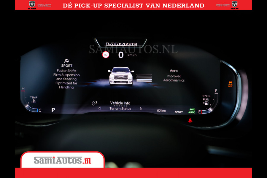 Dodge Ram 1500 Night Premium | Full Option | De Meest Luxe Pick-Up in zijn Klasse | Comfortabele Dubbele Cabine met Royale 5 Zitplaatsen | BPM vrij | Nu Leverbaar uit Voorraad | Voorraad Nr 2283 - 3326