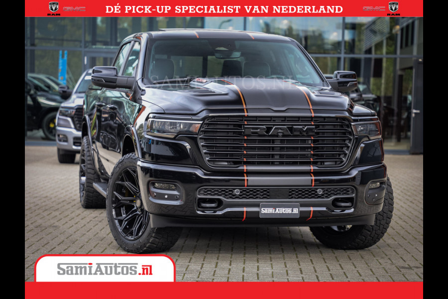 Dodge Ram 1500 Night Premium | Full Option | De Meest Luxe Pick-Up in zijn Klasse | Comfortabele Dubbele Cabine met Royale 5 Zitplaatsen | BPM vrij | Nu Leverbaar uit Voorraad | Voorraad Nr 2283 - 3326