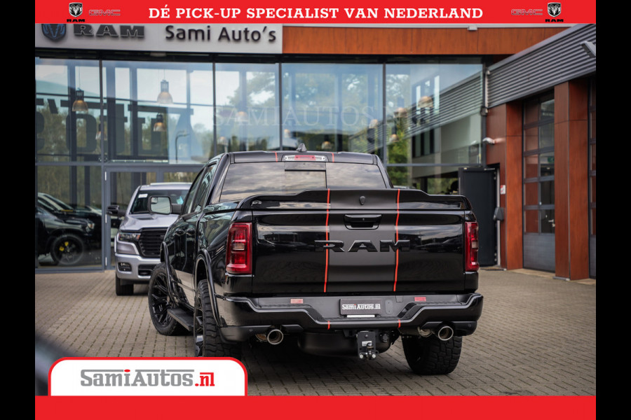 Dodge Ram 1500 Night Premium | Full Option | De Meest Luxe Pick-Up in zijn Klasse | Comfortabele Dubbele Cabine met Royale 5 Zitplaatsen | BPM vrij | Nu Leverbaar uit Voorraad | Voorraad Nr 2283 - 3326