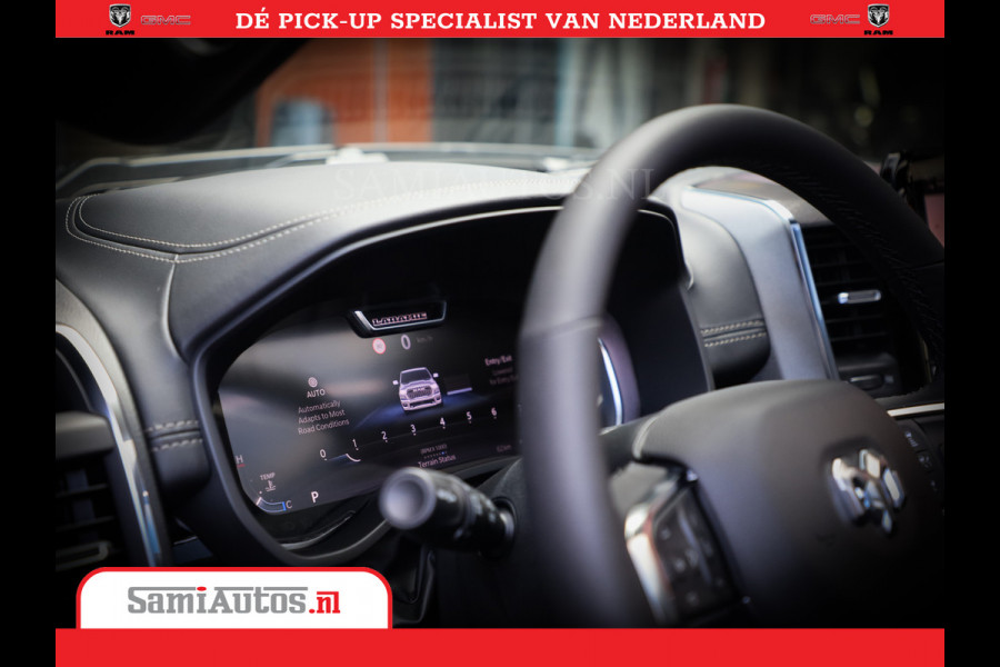 Dodge Ram 1500 Night Premium | Full Option | De Meest Luxe Pick-Up in zijn Klasse | Comfortabele Dubbele Cabine met Royale 5 Zitplaatsen | BPM vrij | Nu Leverbaar uit Voorraad | Voorraad Nr 2283 - 3326