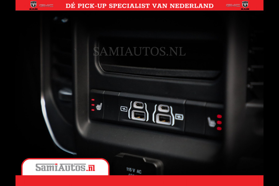 Dodge Ram 1500 Night Premium | Full Option | De Meest Luxe Pick-Up in zijn Klasse | Comfortabele Dubbele Cabine met Royale 5 Zitplaatsen | BPM vrij | Nu Leverbaar uit Voorraad | Voorraad Nr 2283 - 3326