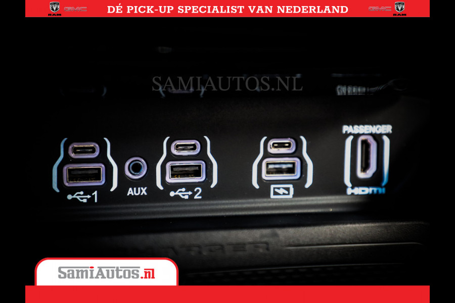 Dodge Ram 1500 Night Premium | Full Option | De Meest Luxe Pick-Up in zijn Klasse | Comfortabele Dubbele Cabine met Royale 5 Zitplaatsen | BPM vrij | Nu Leverbaar uit Voorraad | Voorraad Nr 2283 - 3326