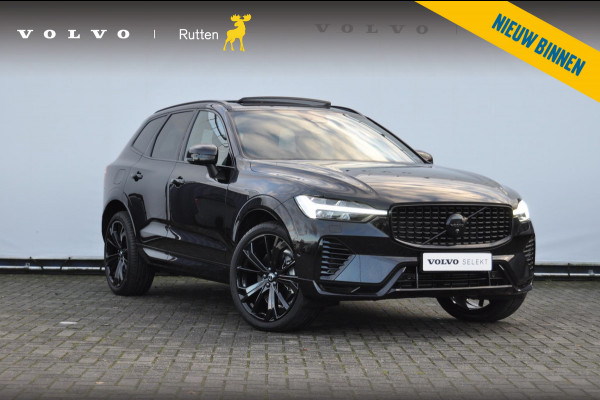 Volvo XC60 T6 350PK Automaat AWD Plus Black Edition 46 KM!/ Trekhaak / Adaptieve cruise control / Panoramadak / Apple carplay / Parkeersensoren met 360 camera / Elektrische achterklep / Elektrische stoelen met geheugen / Stoel en stuurwielverwarming / 21” velgen