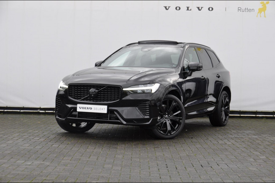 Volvo XC60 T6 350PK Automaat AWD Plus Black Edition 46 KM!/ Trekhaak / Adaptieve cruise control / Panoramadak / Apple carplay / Parkeersensoren met 360 camera / Elektrische achterklep / Elektrische stoelen met geheugen / Stoel en stuurwielverwarming / 21” velgen