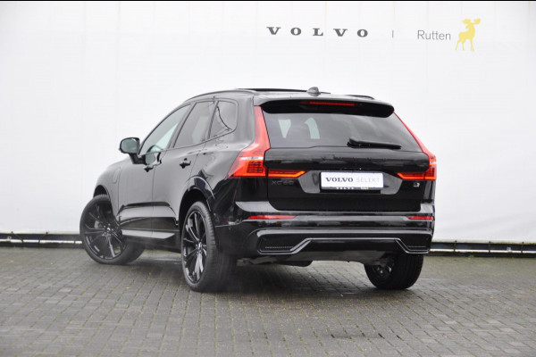 Volvo XC60 T6 350PK Automaat AWD Plus Black Edition 46 KM!/ Trekhaak / Adaptieve cruise control / Panoramadak / Apple carplay / Parkeersensoren met 360 camera / Elektrische achterklep / Elektrische stoelen met geheugen / Stoel en stuurwielverwarming / 21” velgen