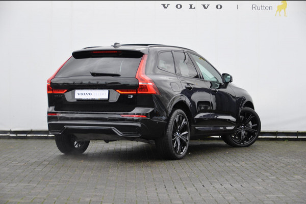 Volvo XC60 T6 350PK Automaat AWD Plus Black Edition 46 KM!/ Trekhaak / Adaptieve cruise control / Panoramadak / Apple carplay / Parkeersensoren met 360 camera / Elektrische achterklep / Elektrische stoelen met geheugen / Stoel en stuurwielverwarming / 21” velgen