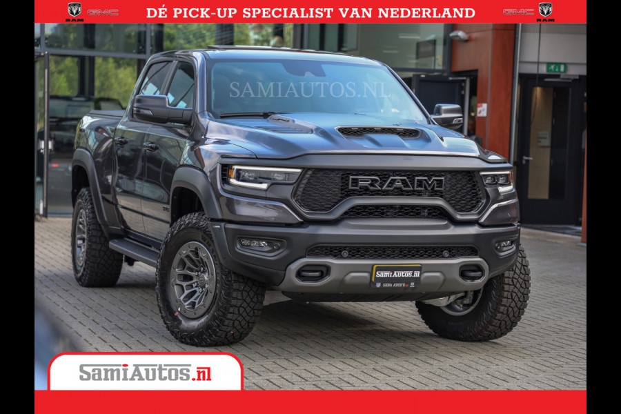 Dodge Ram 1500 TRX | 6.2 V8 712PK | Final Edition | All-In Prijs | Beschikt over alle opties | Comfortabele Dubbele Cabine met Royale 5 Zitplaatsen | BPM vrij | Nu Leverbaar uit Voorraad | Voorraad Nr 2121 - 4420