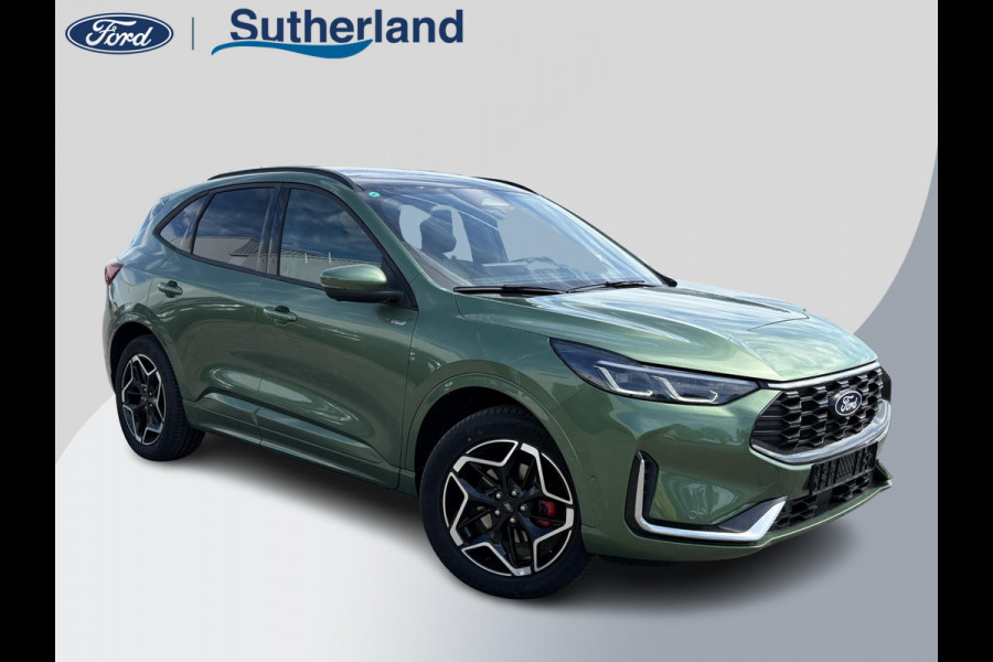 Ford Kuga 2.5 PHEV ST-Line X | Panoramadak + Technology Pack + Winter Pack + Wegklapbare trekhaak + 19 inch lichtmetalen velgen + Reservewiel | Burnsting green | 2.100 kg trekgewicht | Prijs incl. 4.000 EU Ford voordeel
