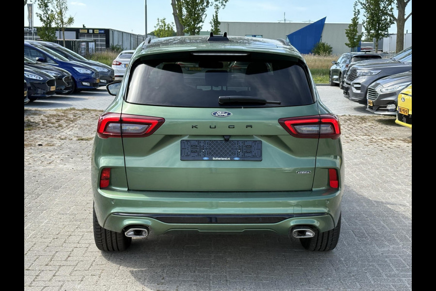 Ford Kuga 2.5 PHEV ST-Line X | Panoramadak + Technology Pack + Winter Pack + Wegklapbare trekhaak + 19 inch lichtmetalen velgen + Reservewiel | Burnsting green | 2.100 kg trekgewicht | Prijs incl. 4.000 EU Ford voordeel