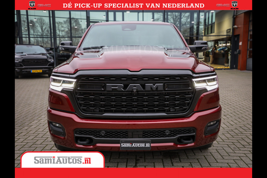 Dodge Ram 1500 Limited Night High Output 540HP 706Nm | Massage + Full Option | De Meest Luxe en Volle Pick-Up in zijn Klasse | Comfortabele Dubbele Cabine met Royale 5 Zitplaatsen | BPM vrij | Nu Leverbaar uit Voorraad | Voorraad Nr 2302 - 7425