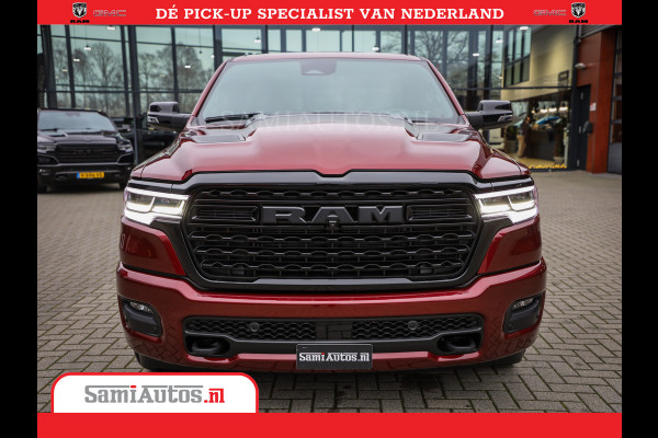 Dodge Ram 1500 Limited Night High Output 540HP 706Nm | Massage + Full Option | De Meest Luxe en Volle Pick-Up in zijn Klasse | Comfortabele Dubbele Cabine met Royale 5 Zitplaatsen | BPM vrij | Nu Leverbaar uit Voorraad | Voorraad Nr 2302 - 7425