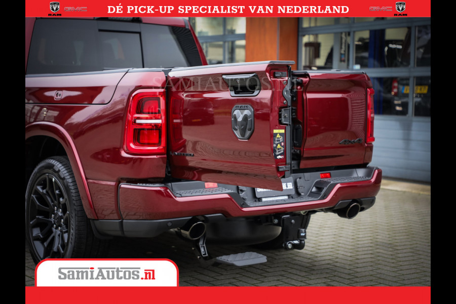 Dodge Ram 1500 Limited Night High Output 540HP 706Nm | Massage + Full Option | De Meest Luxe en Volle Pick-Up in zijn Klasse | Comfortabele Dubbele Cabine met Royale 5 Zitplaatsen | BPM vrij | Nu Leverbaar uit Voorraad | Voorraad Nr 2302 - 7425