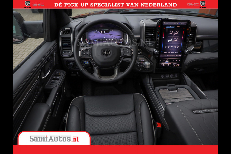 Dodge Ram 1500 Limited Night High Output 540HP 706Nm | Massage + Full Option | De Meest Luxe en Volle Pick-Up in zijn Klasse | Comfortabele Dubbele Cabine met Royale 5 Zitplaatsen | BPM vrij | Nu Leverbaar uit Voorraad | Voorraad Nr 2302 - 7425