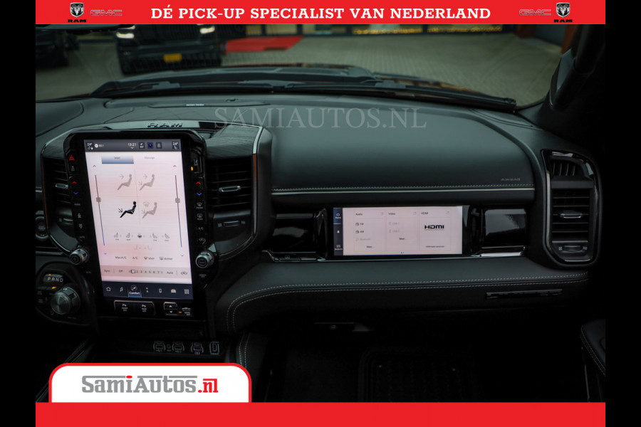 Dodge Ram 1500 Limited Night High Output 540HP 706Nm | Massage + Full Option | De Meest Luxe en Volle Pick-Up in zijn Klasse | Comfortabele Dubbele Cabine met Royale 5 Zitplaatsen | BPM vrij | Nu Leverbaar uit Voorraad | Voorraad Nr 2302 - 7425