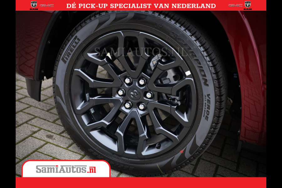 Dodge Ram 1500 Limited Night High Output 540HP 706Nm | Massage + Full Option | De Meest Luxe en Volle Pick-Up in zijn Klasse | Comfortabele Dubbele Cabine met Royale 5 Zitplaatsen | BPM vrij | Nu Leverbaar uit Voorraad | Voorraad Nr 2302 - 7425